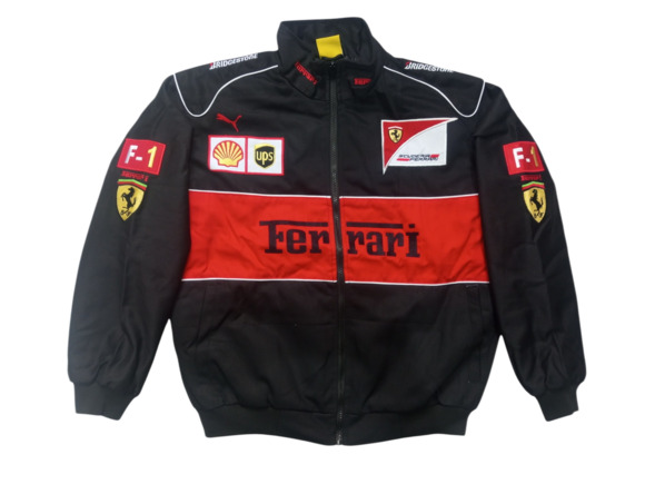 Vintage Ferrari NASCAR Style Jacket – Size L - Picture 1 of 4